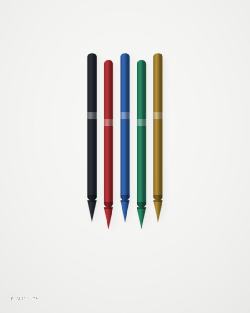 Gel Pen, pack of 5
